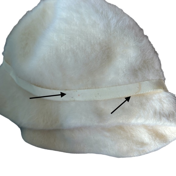Kangol Design Women's 45% Rabbit Hair Hat Ivory Sz M See Notes & Chart Pre-Owned - Picture 10 of 11